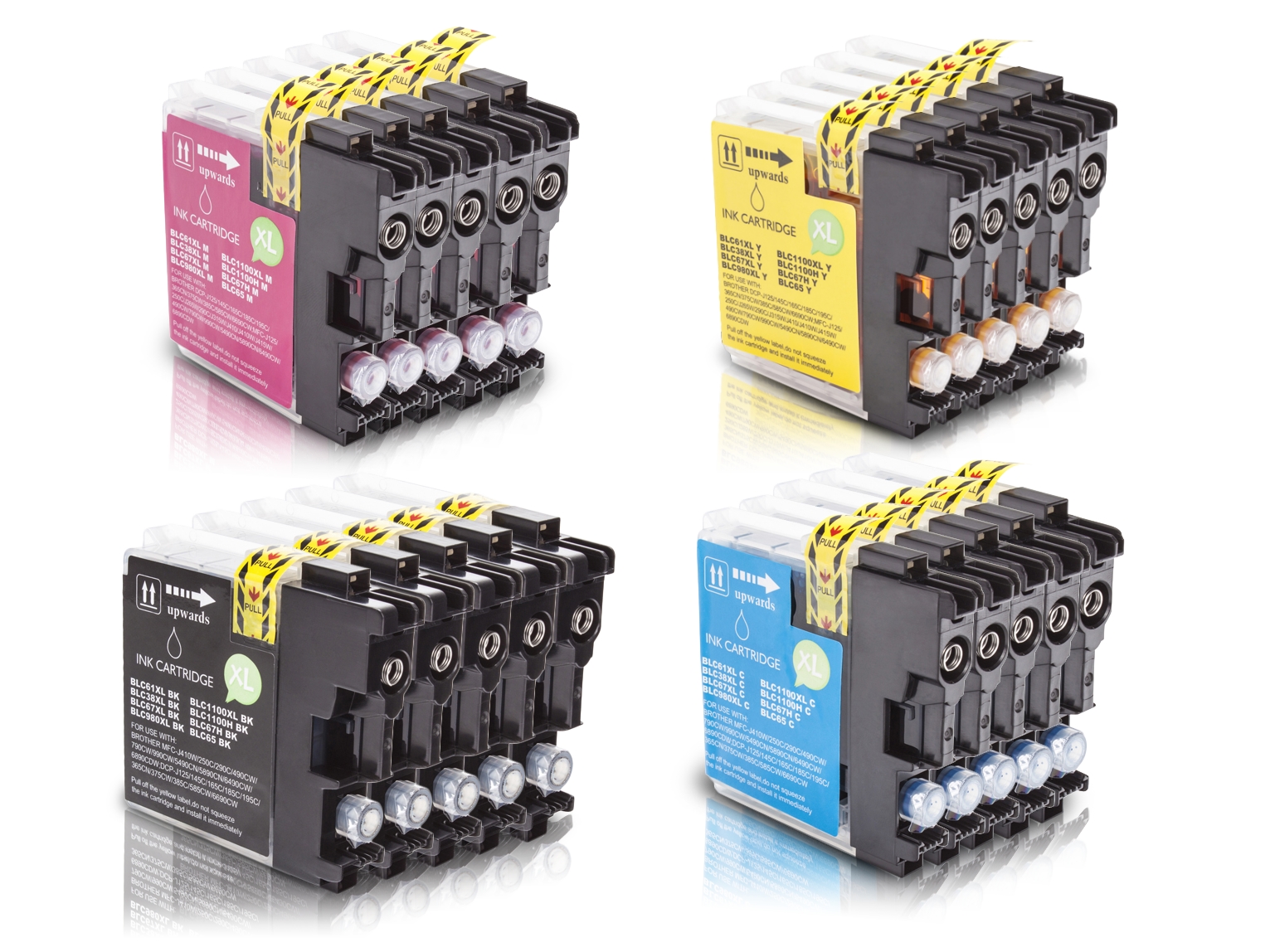 Alternativ zu Brother LC-1100 Tinten Multipack CMYK (20er Set)