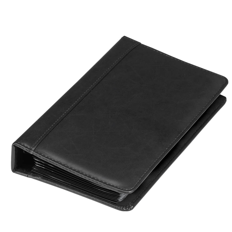 Alassio Visitenkarten-Ringbuch schwarz, 1 St.