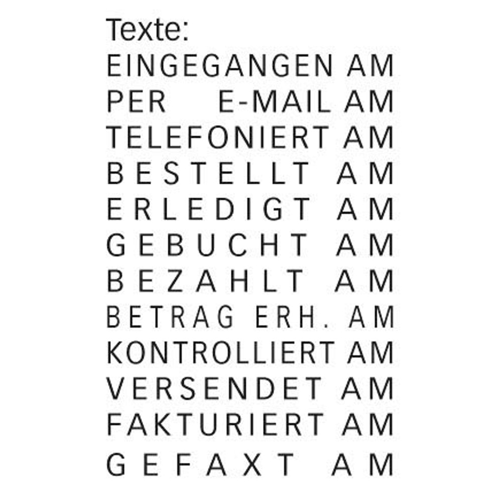 Trodat 4817 Datums- und Textstempel Printy schwarz (46 x 5 mm)