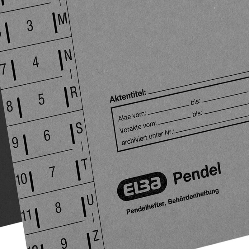 ELBA Pendelhefter Karton grau DIN A4 1x Amtsheftung, 1 St.