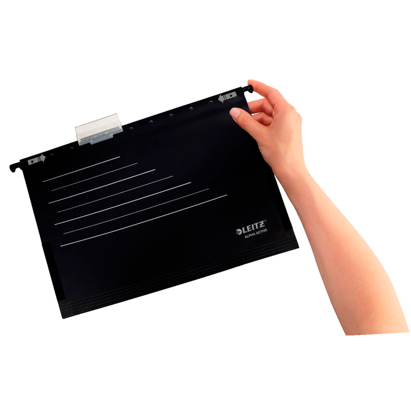 LEITZ Hängetaschen ALPHA Active 1926 schwarz, 5 St.