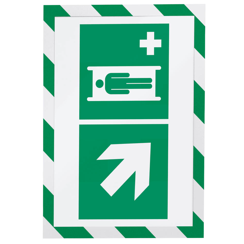 DURABLE Magnetrahmen DURAFRAME® MAGNETIC SECURITY A4 grün A4, 5 St.