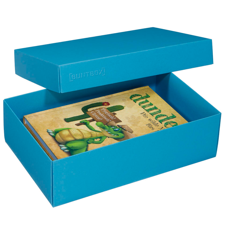 BUNTBOX L Geschenkboxen 3,6 l blau 26,6 x 17,2 x 7,8 cm, 2 St.