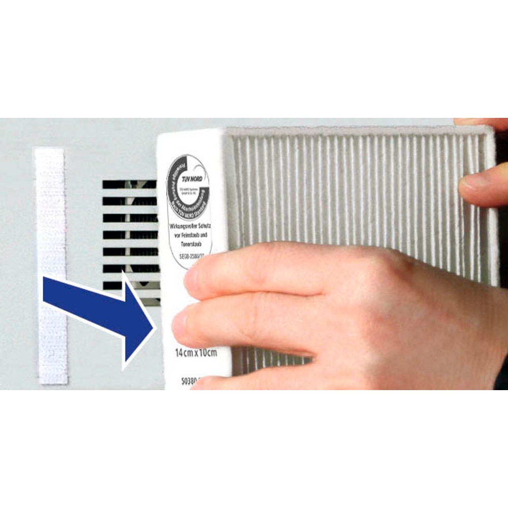 Tesa Clean Air 50380 Feinstaubfilter für Laserdrucker, Kopierer und Fax (Größe L)