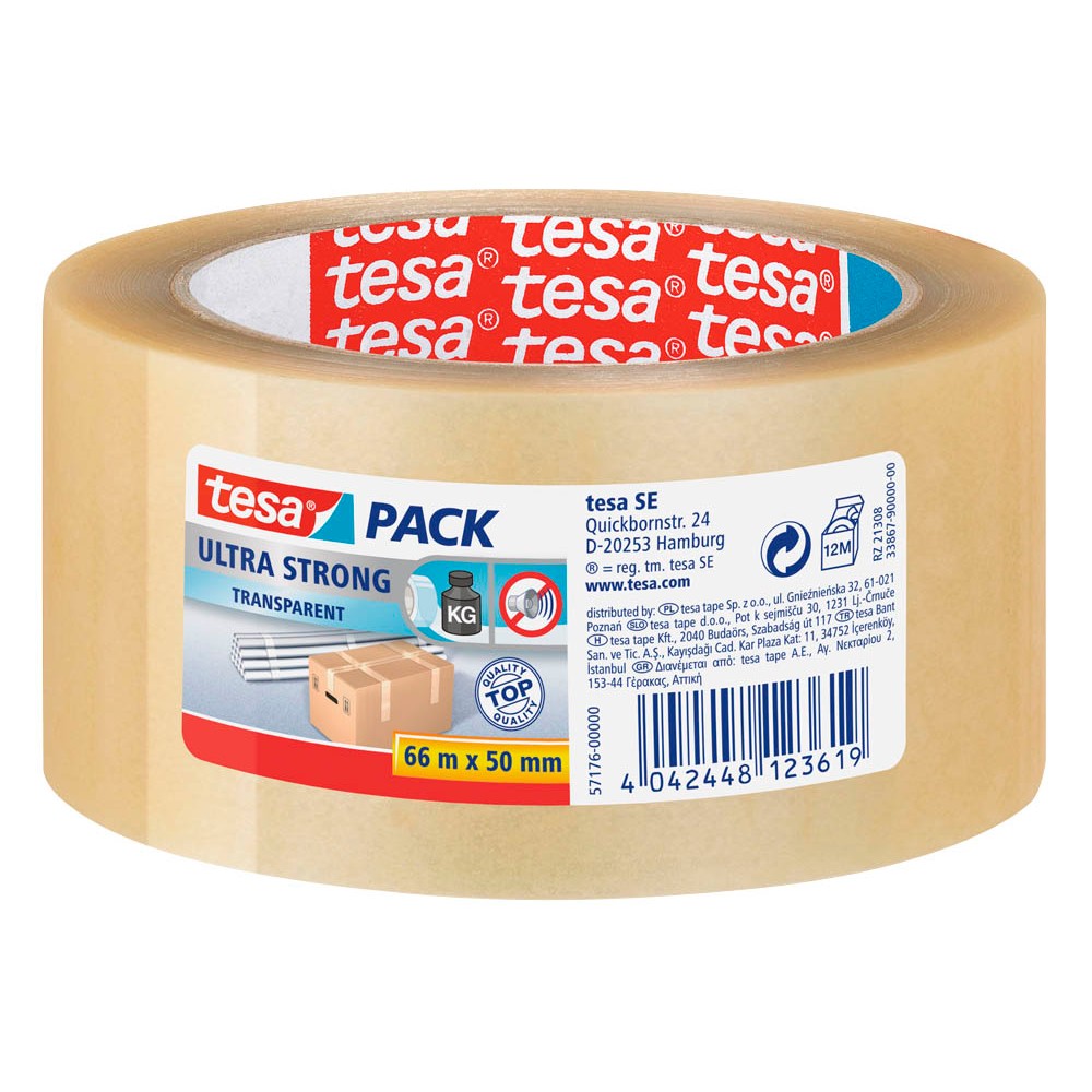 tesa Packband tesapack 4124 ultra strong 50,0 mm x 66,0 m transparent