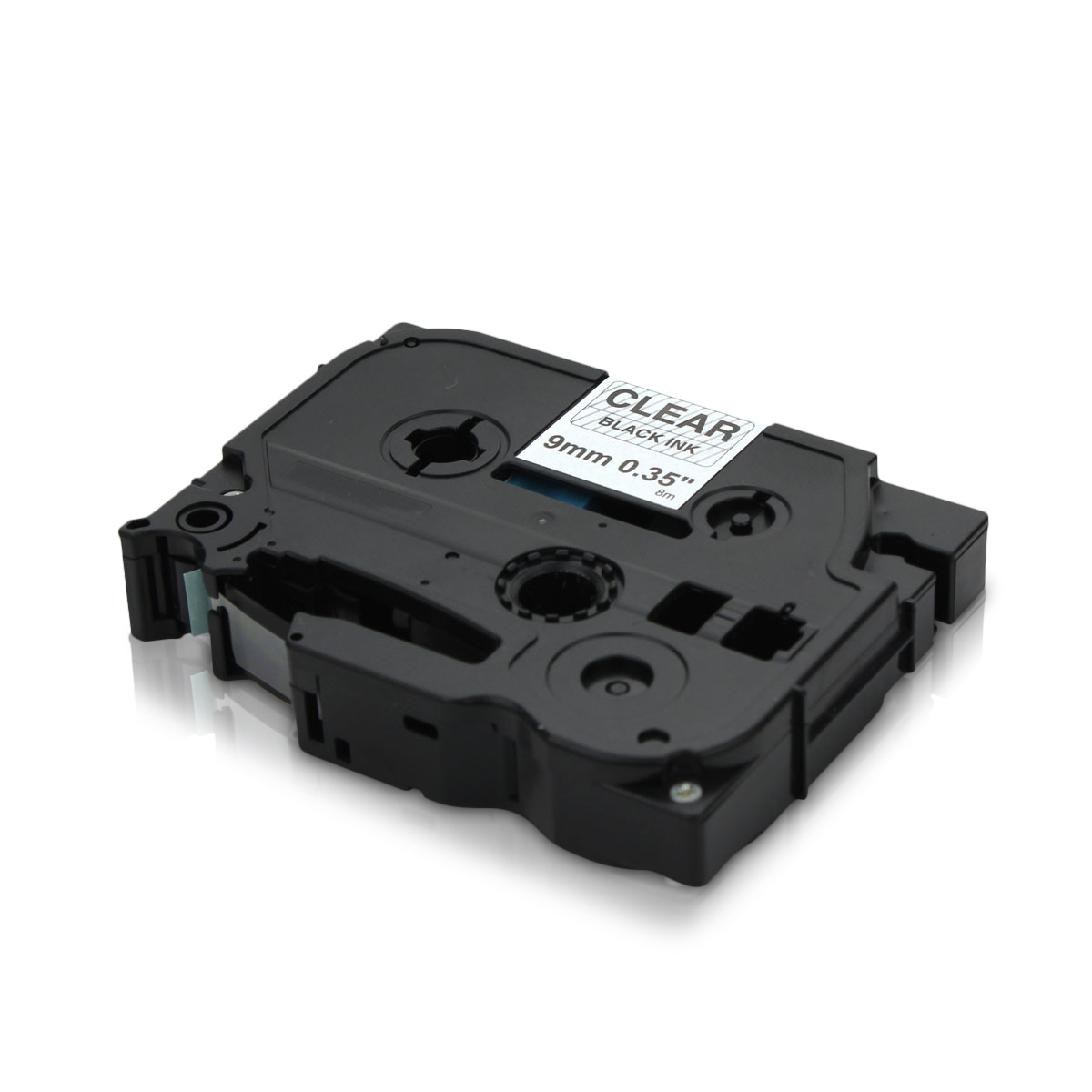 Alternativ zu Brother TZe-121 P-Touch Schriftband 9mm schwarz/transparent (10er Pack)