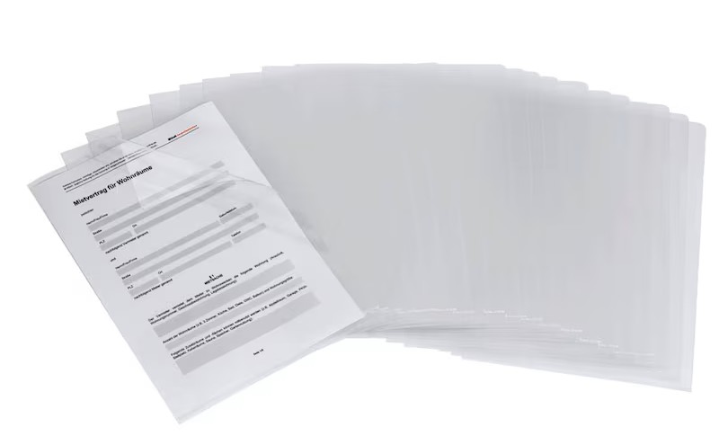 bene Sichthüllen DIN A4 glasklar glatt 0,15 mm, 100 St.