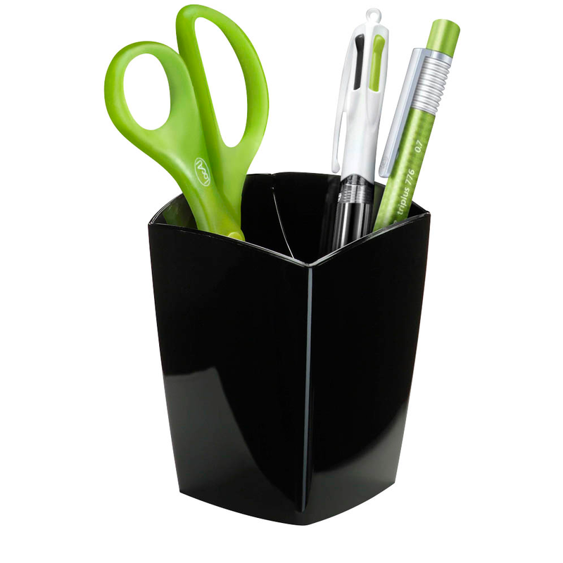 cep Stiftehalter Mineral schwarz Polystyrol 2 Fächer 7,4 x 7,4 x 9,5 cm