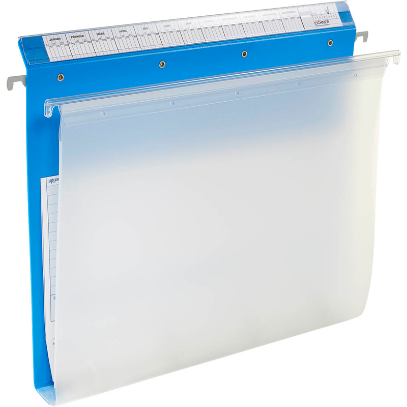 BOI Patienten-Dokumentations-Hängemappe 2-Ringe Click 2 Stationär blau Boden: 2,5 cm, 1 St.