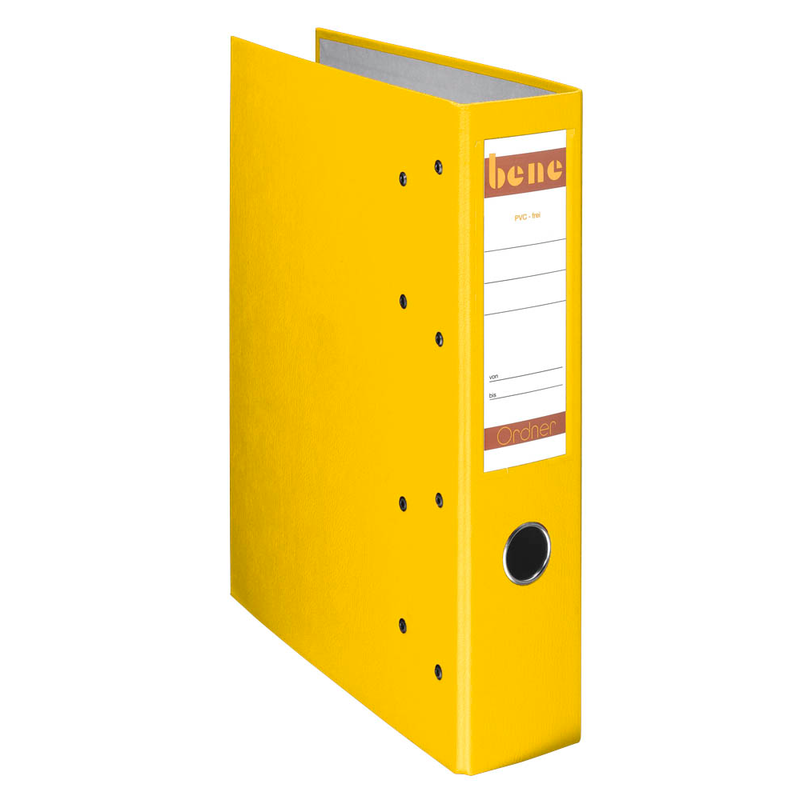 bene Doppelordner gelb Karton 7,5 cm, 1 St.