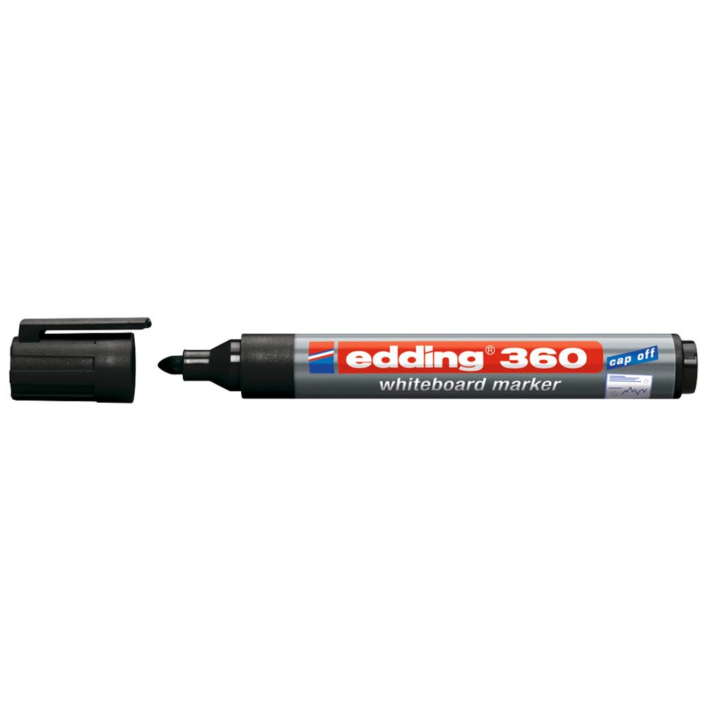 Edding 360 Whiteboardmarker Schwarz, Blau, Grün, Rot Rundspitze 1,5-3,0 mm (4er Set)