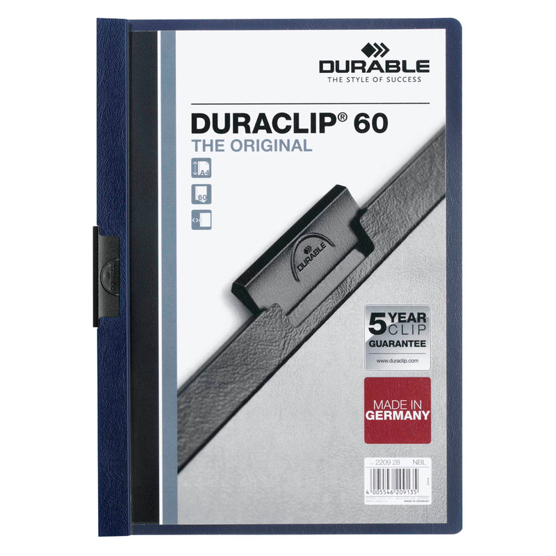 DURABLE Klemmhefter DURACLIP nachtblau, 25 St.