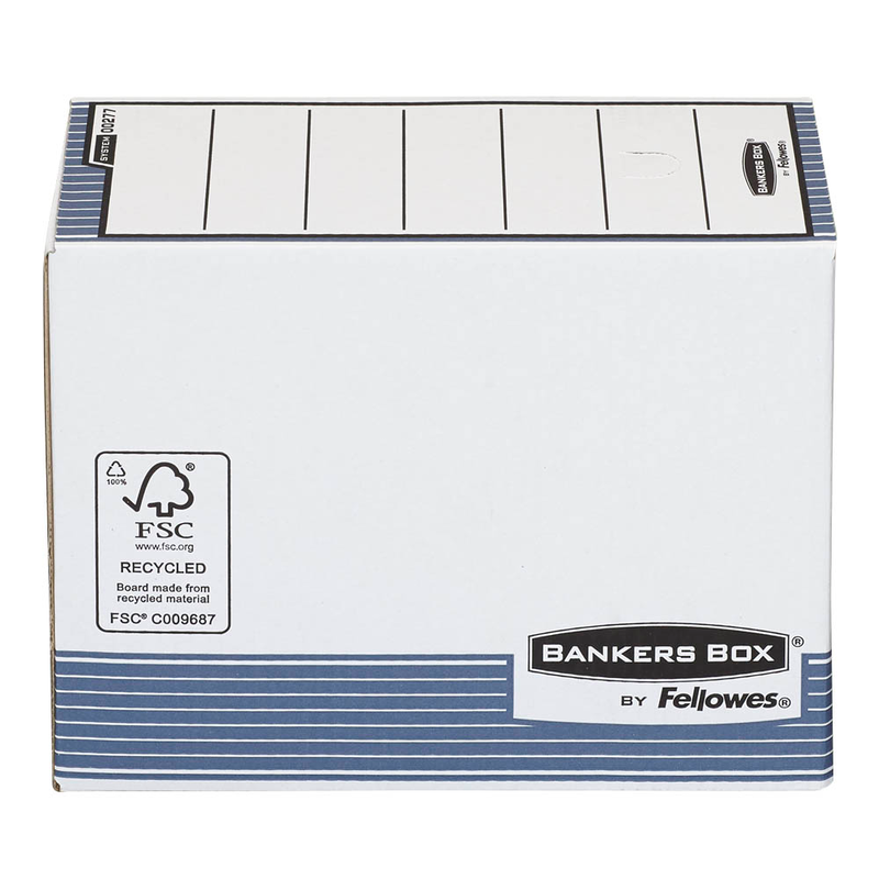 Bankers Box Archivboxen Bankers Box weiß/blau 15,5 x 26,5 x 32,7 cm, 10 St.