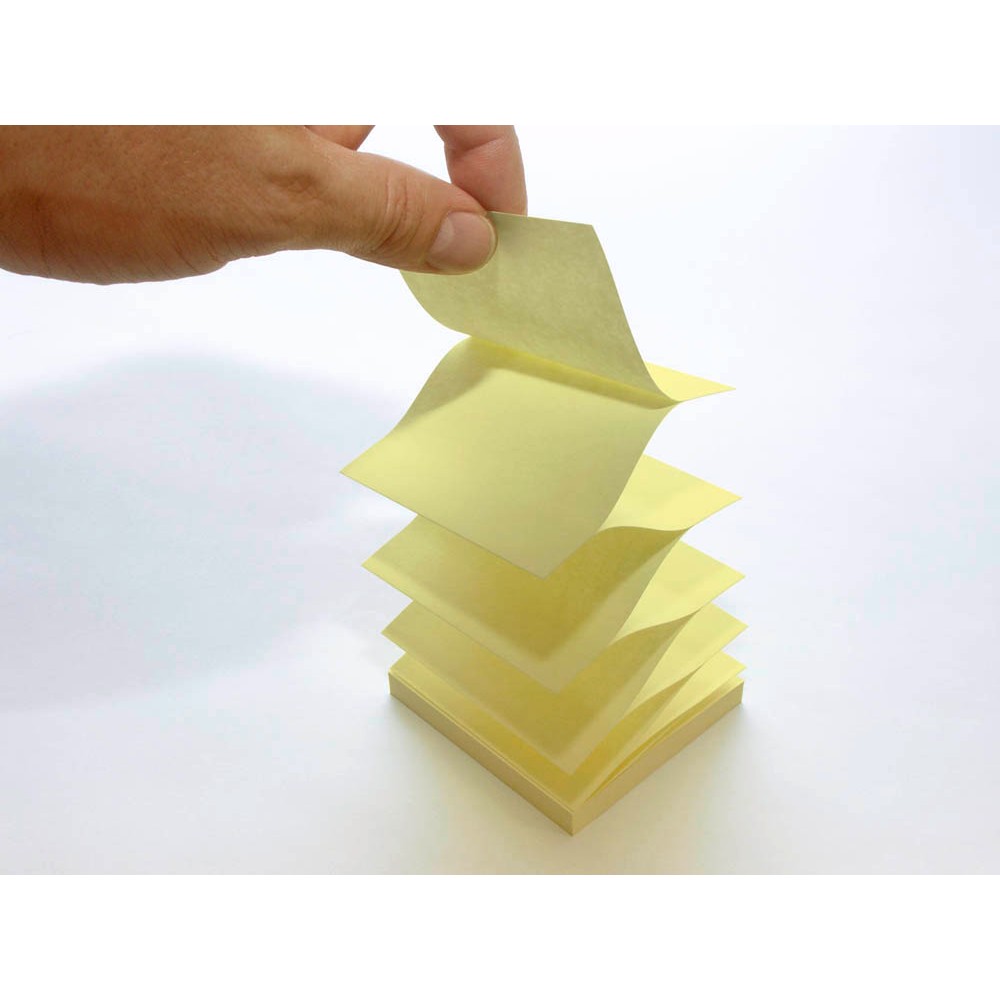 Info 5644-88BOX Recycling Haftnotizen mehrfarbig (12 Blöcke a 100 Blatt)