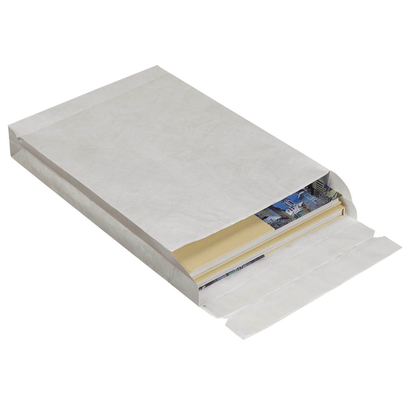 BONG Faltentaschen Tyvek® E-Commerce ca. DIN B4 ohne Fenster weiß mit 5,0 cm Falte, 50 St.