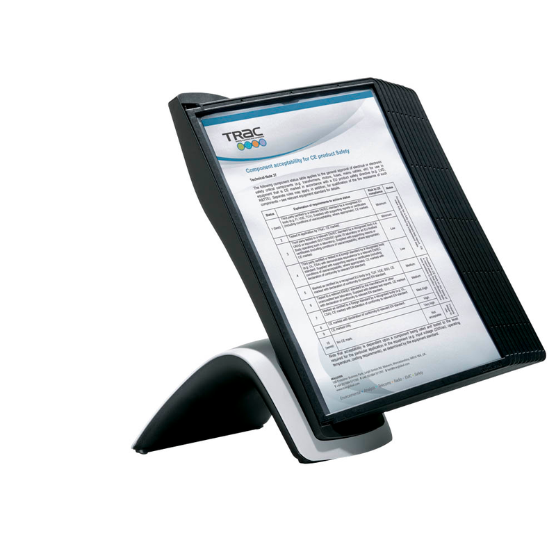 DURABLE Sichttafelsystem SHERPA STYLE TABLE 10 585501 DIN A4 schwarz mit 10 St. Sichttafeln, 1 St.
