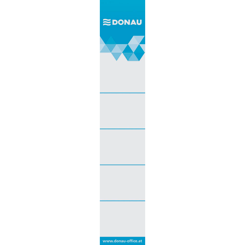 DONAU Einsteck-Rückenschilder weiß für 5,0 cm Rückenbreite, 20 St.
