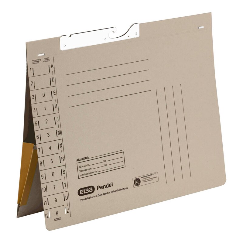 ELBA Pendelhefter Karton grau DIN A4 1x Amtsheftung, 1 St.