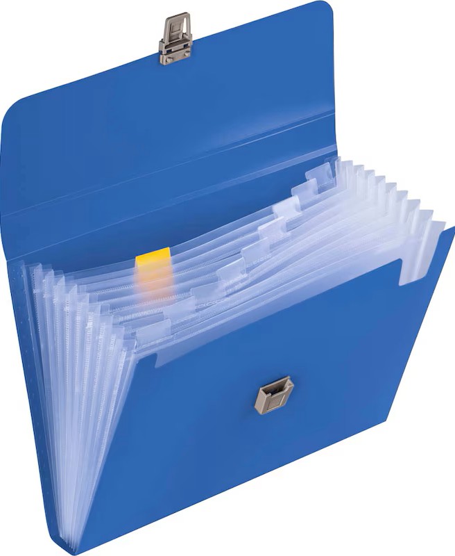 BRUNNEN Fächermappe FACT!pp 10 Fächer blau, 1 St.