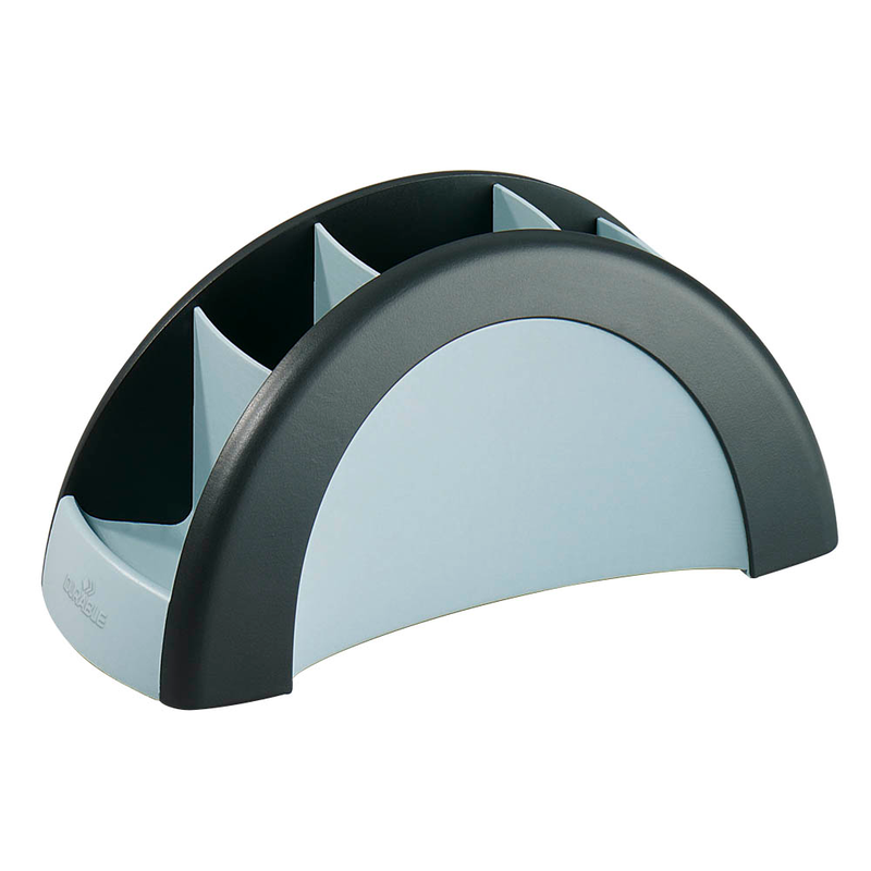 DURABLE Stiftehalter VEGAS schwarz/grau Kunststoff 5 Fächer 20,5 x 9,0 x 8,0 cm