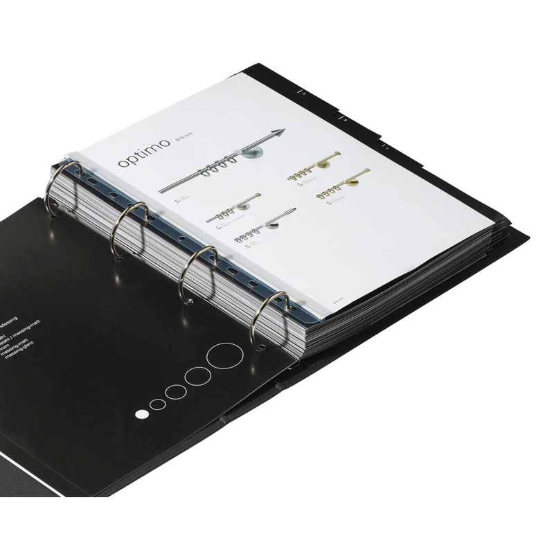 DURABLE Klemmschienen mit Abheftleiste transparent DIN A4 60 Blatt, 50 St.