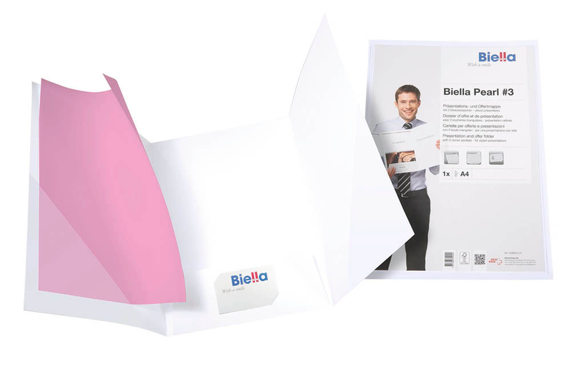Biella Angebotsmappe Pearl 3 DIN A4 weiß, 1 St.