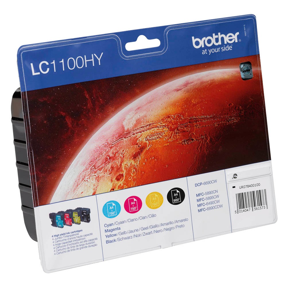 Brother LC-1100HYVALBPDR Tinten Multipack CMYK (4er Set)