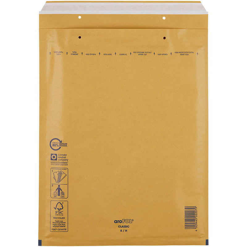 aroFOL® CLASSIC Luftpolstertaschen-Set braun, 100 St.