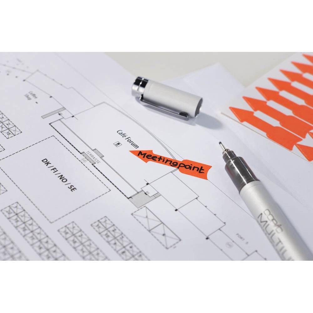 Avery Zweckform 3008 Hinweisaufkleber Pfeile (3 Bögen a 21 Stück)