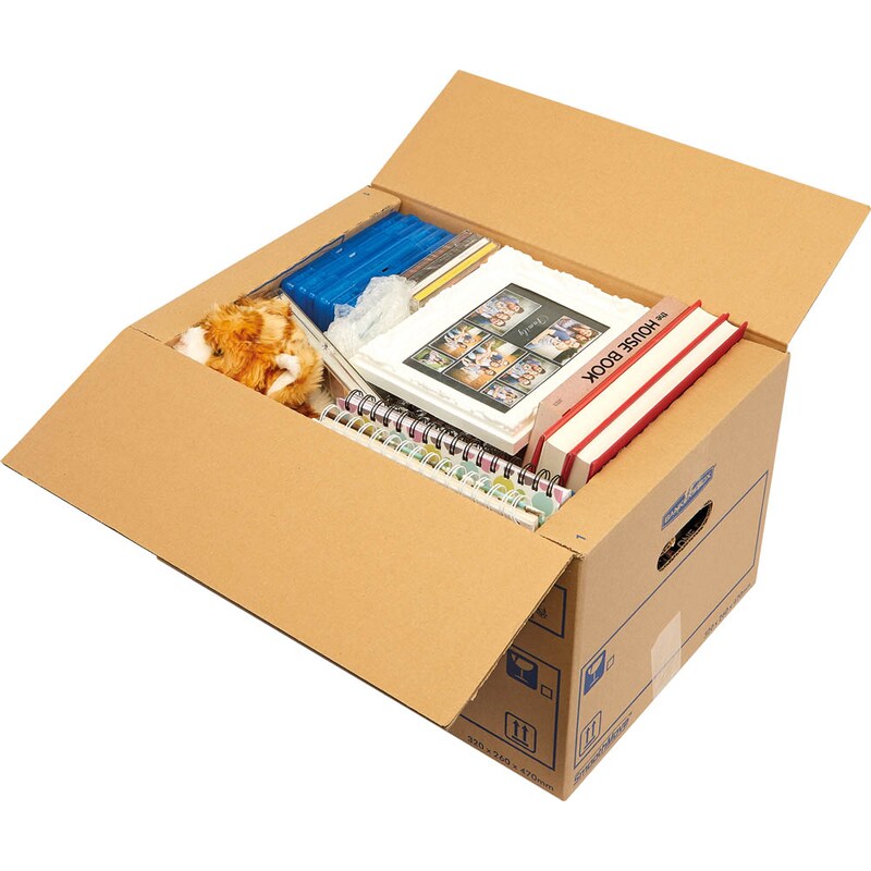 Bankers Box Umzugskartons SmoothMove Standard 47,5 x 32,5 x 27,0 cm, 10 St.