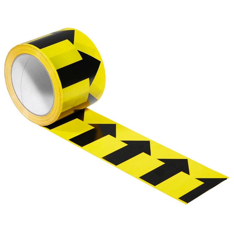 SUPRA Warnklebeband Pfeile (quer) gelb/schwarz 75,0 mm x 66,0 m 1 Rolle