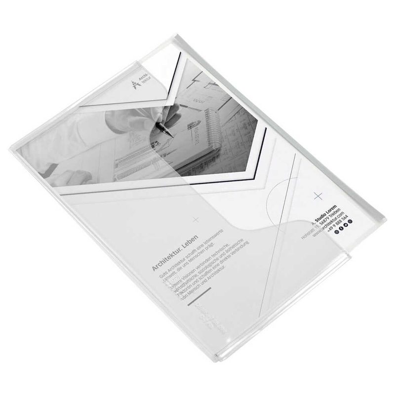 BOI Dokumententaschen OP DIN A4 transparent glatt, 10 St.
