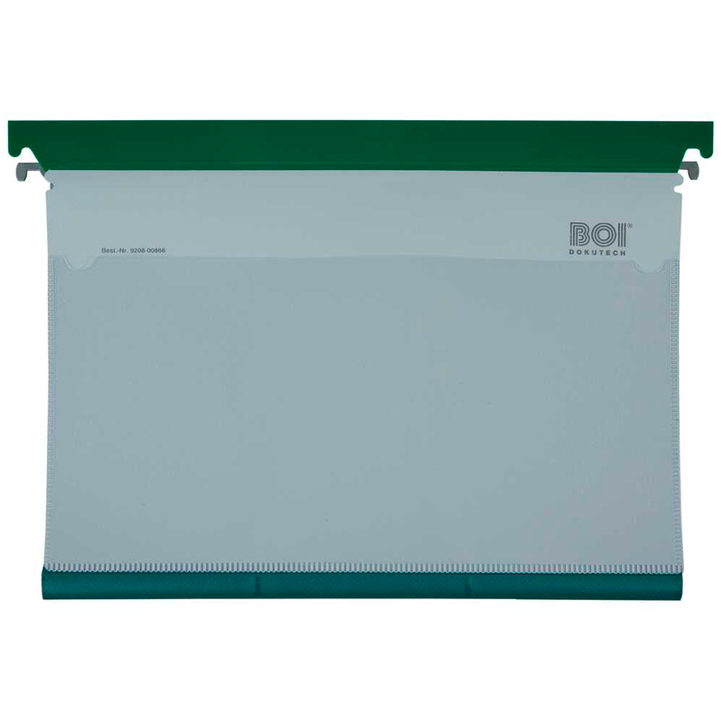 BOI Patienten-Dokumentations-Hängemappe Kunststoff grün DIN A4 1x Schlauchmechanik, 1 St.