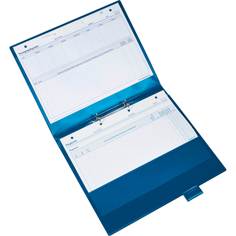 BOI Click-Plus Ambulant Patienten-Dokumentationsmappe 2-Ringe blau 3,5 cm DIN A4, 1 St.