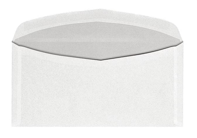 BONG Kuvertierhüllen KuvertierStar DIN lang+ mit Fenster weiß nassklebend 1.000 St.