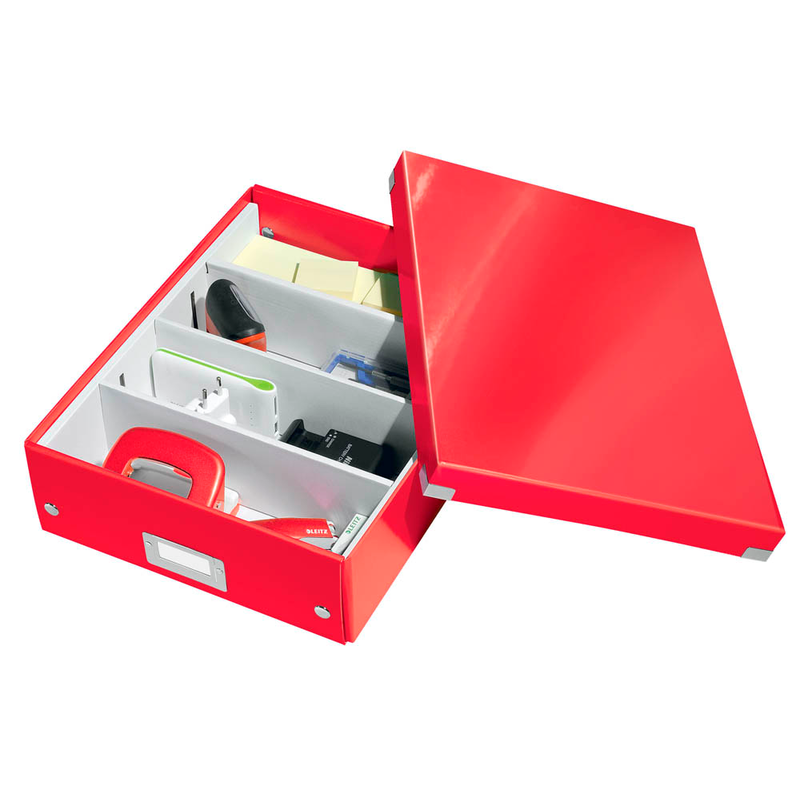 LEITZ Click & Store Aufbewahrungsbox 900 Blatt rot 28,0 x 37,0 x 10,0 cm, 1 St.