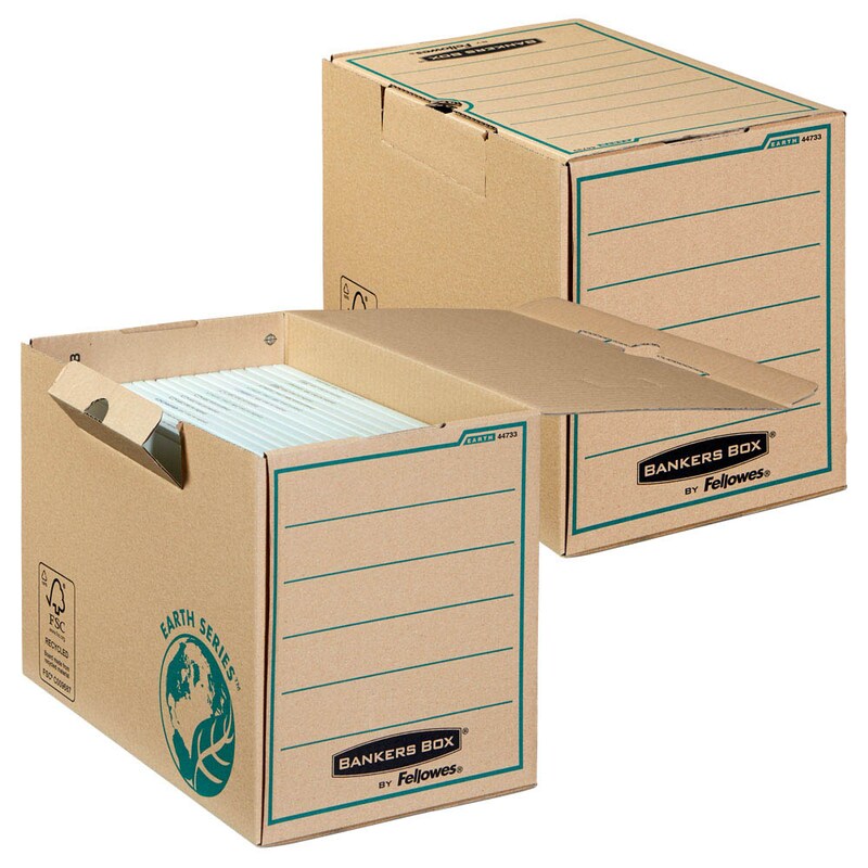 Bankers Box Archivboxen Bankers Box  Earth Series A4+ braun 20,0 x 35,0 x 26,0 cm, 20 St.