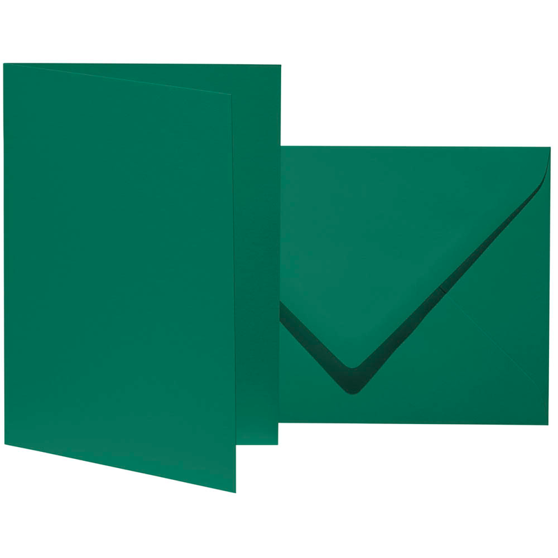 artoz Faltkarten mit Briefumschlägen Mosaic 943601-348 tannengrün DIN B6, 10 St.