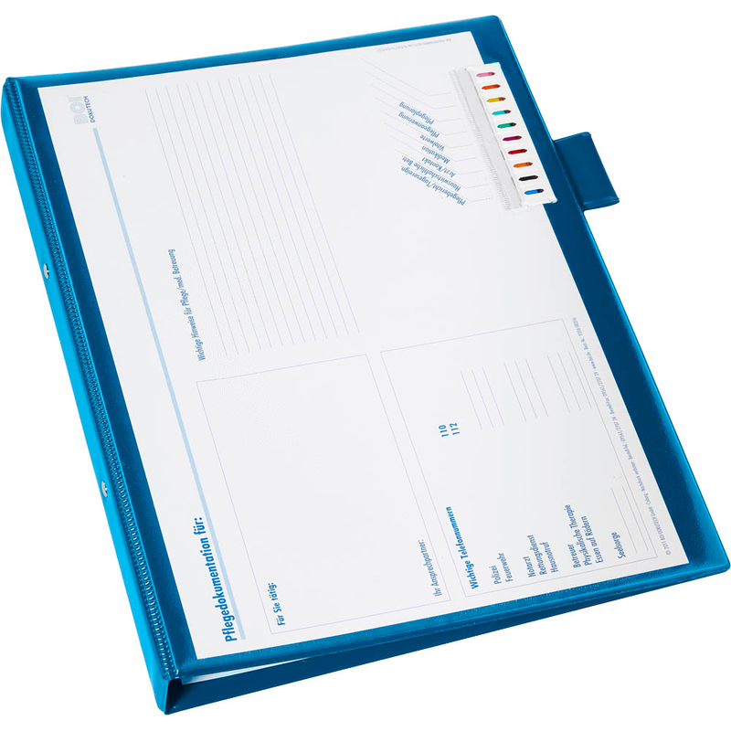 BOI Click-Plus Ambulant Patienten-Dokumentationsmappe 2-Ringe blau 3,5 cm DIN A4, 1 St.