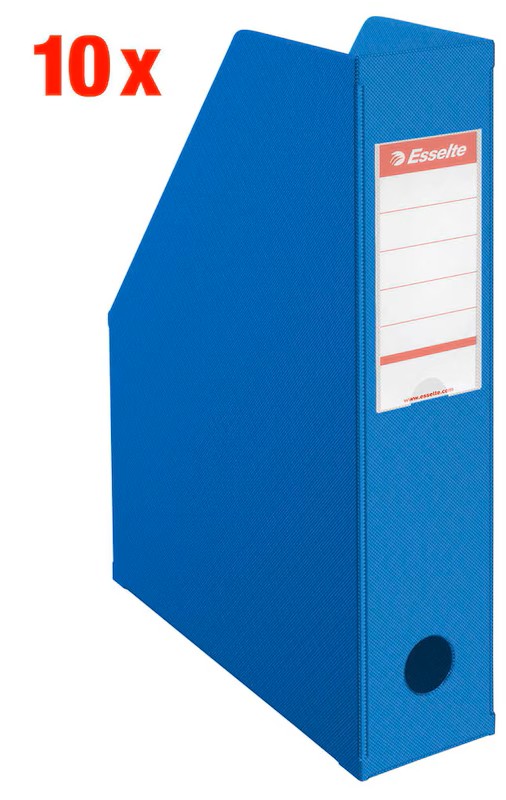 10 Esselte Stehsammler 56005 blau Kunststoff, DIN A4
