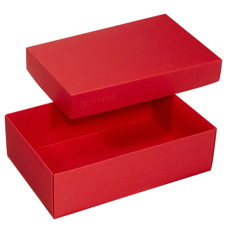 BUNTBOX L Geschenkboxen 3,6 l rot 26,6 x 17,2 x 7,8 cm, 2 St.