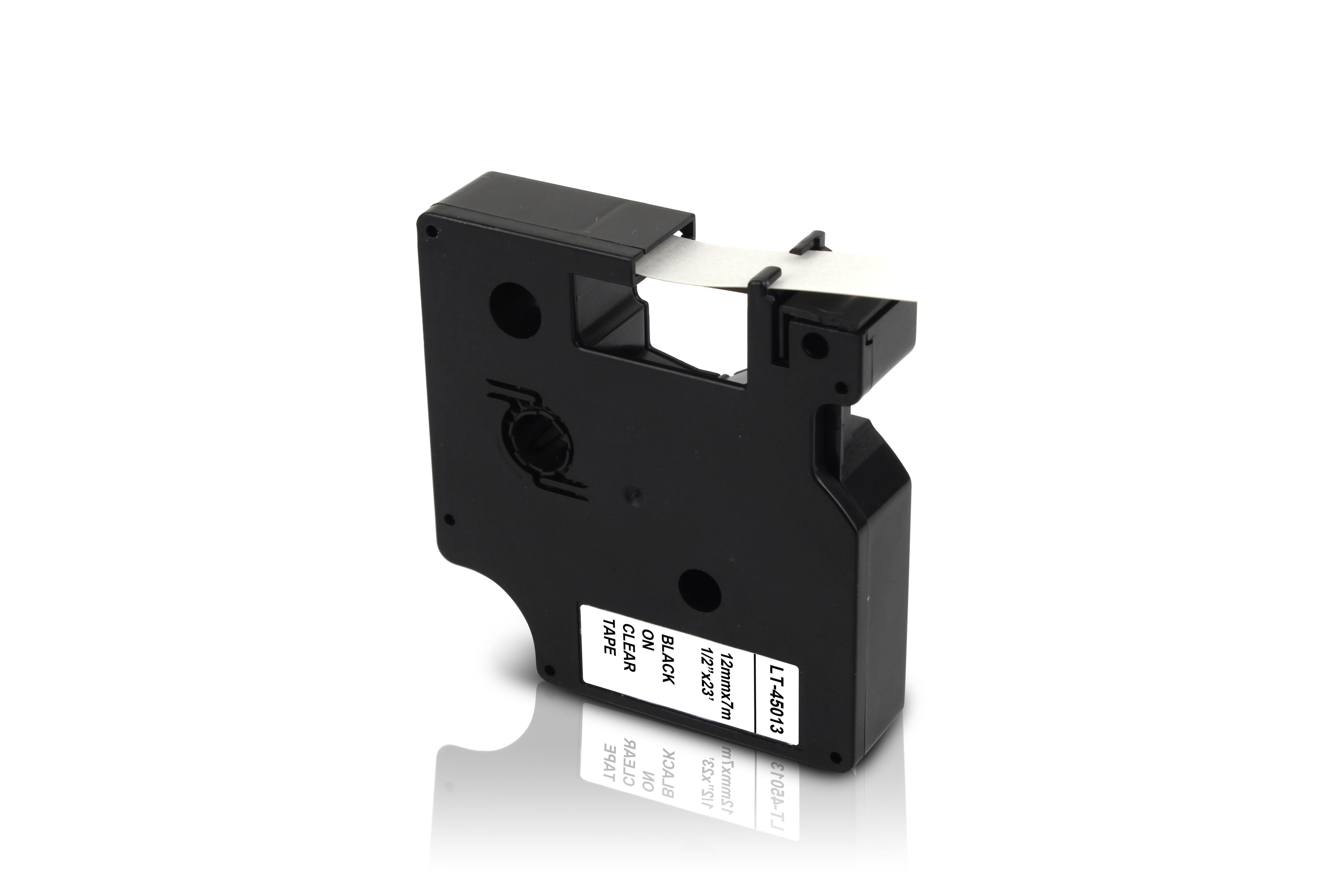 Alternativ zu Dymo D1 45013 / S0720530 Schriftband 12mm Schwarz auf Weiß (30er Pack)