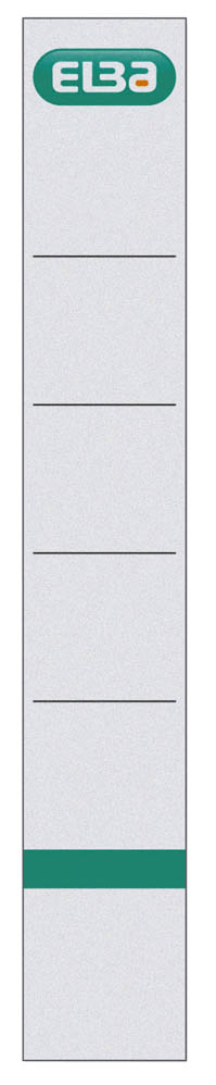 ELBA Einsteck-Rückenschilder weiß für 5,0 cm Rückenbreite, 10 St.