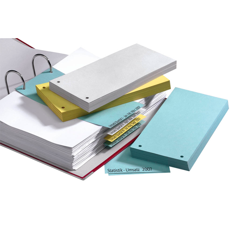 dots Trennstreifen grauweiß, 130 g/qm Karton 23,0 x 10,5 cm, 100 St.