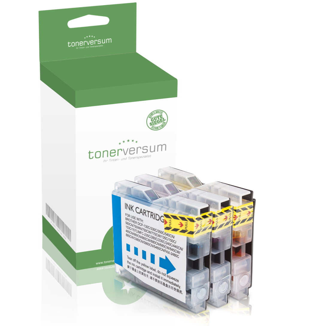 Alternativ zu Brother LC-1000 Tinten Multipack CMY (3er Set)