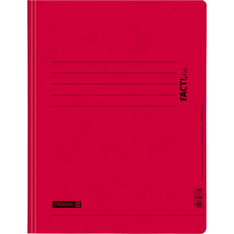 BRUNNEN Schnellhefter FACT!plus Karton rot DIN A4