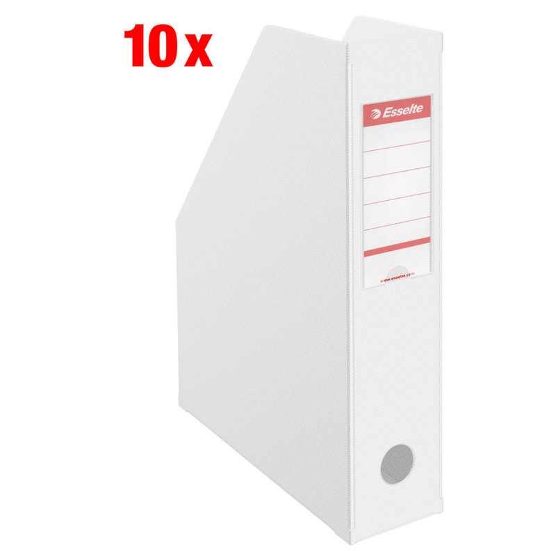 10 Esselte Stehsammler 56000 weiß Kunststoff, DIN A4