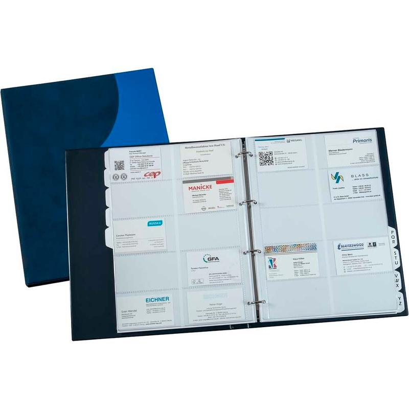 EICHNER Visitenkartenmappe DIN A4 blau, 1 St.