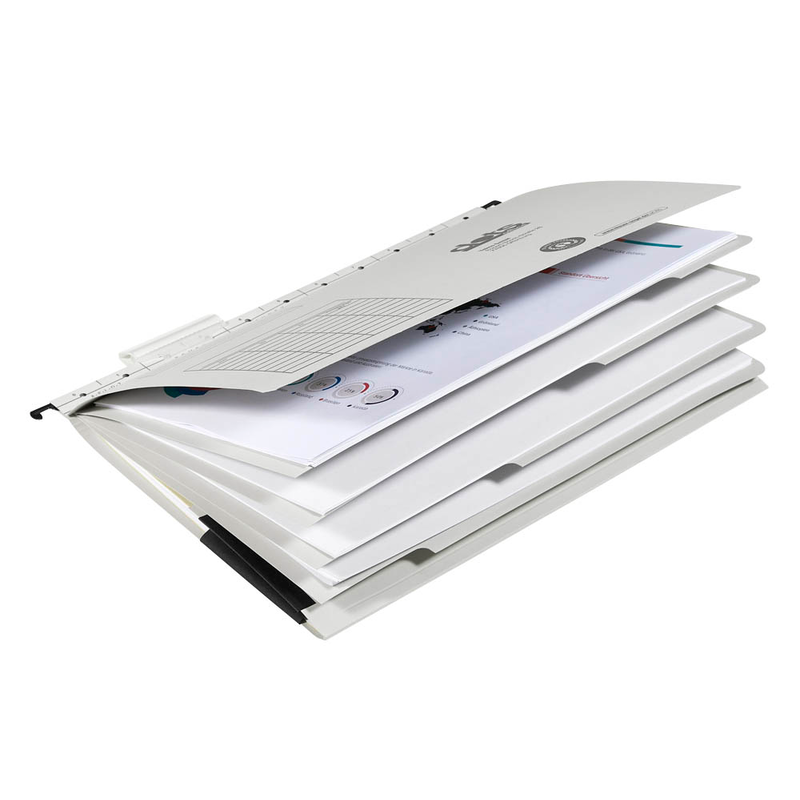 dots Personalhefter Karton lichtgrau DIN A4 4x kaufmännische Heftung, 5 St.