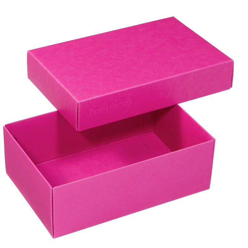 BUNTBOX M Geschenkboxen 1,1 l pink 17,0 x 11,0 x 6,0 cm, 3 St.